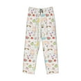 thumbnail image 6 of Uemuo Summer Rabbit Pattern Men's Wide Leg Palazzo Lounge Pants with Pockets Light Weight Loose Comfy Casual Pajama Pants-Small, 6 of 9