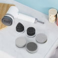 thumbnail image 4 of Depurador Giratorio Eléctrico Cepillo de Limpieza Inalámbrico con 2 Velocidades Depurador Eléctrico Resistente Al Agua para Baño Cocina Plato de Pared Bañera de Azulejos ANGGREK Otros, 4 of 8