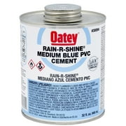 Oatey 30894 Rain-R-Shine PVC Pipe Cement, 32 Oz, Blue, Each
