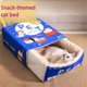 thumbnail image 5 of Caja de galletas completamente cerrada, cama para gatos y mascotas, rectangular, extraíble, 5 of 8