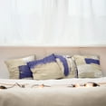 thumbnail image 6 of Ambesonne Throw Pillow Cover 4 Pack, , 24", Violet Blue and Beige, 6 of 7