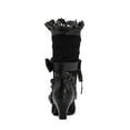 thumbnail image 4 of Fesfesfes Riding Boots For Women Boots Flanged Bow Burnt Knight Boot Ribbon Mid-calf Ankle Boots US:4.5(36), 4 of 9