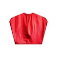 thumbnail image 3 of Sinleey T-Shirt à Manches Courtes Métalliques pour Enfants Filles Garçons Col Rond Danse Hip Hop Jazz Crop Top Brillant Athlétique Rouge m, 3 of 7