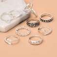 thumbnail image 6 of Latrodar Women Bohemian Vintage Stack Rings Above Knuckle Blue Rings Set MultiUp to 50% Off, 6 of 6