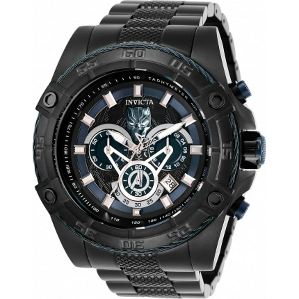 Invicta Marvel Black Panther Avengers Limited Edition Chrono Men's ...