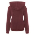 thumbnail image 4 of Viikei Women Plus Size Casual Pocket Hooded Parka Outwear Cardigan Sweater Coat, 4 of 5