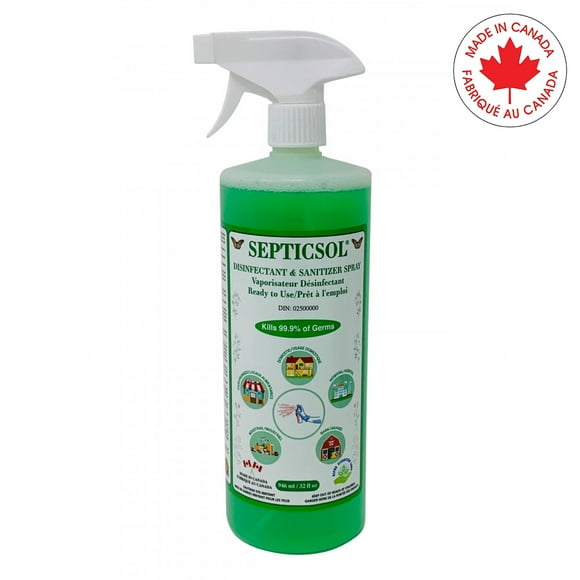 Septicsol Disinfectant and Sanitization 2/ Pack Liquid for Hard Surface Spray Bottle 1Lt