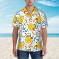 thumbnail image 4 of Lsque Ducks and Anchors pattern Hawaiian Shirt for Men, Unisex Summer Beach Casual Short Sleeve Button Down Shirts-X-Large, 4 of 9