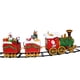 thumbnail image 2 of Juego de tren de Navidad, juego de pista de tren eléctrico con luces y sonido, tren de juguete familiar para niños y, 2 of 9