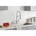 thumbnail image 2 of GLACIER BAY Mandouri Single Handle Spring Neck Pull Down Sprayer Kitchen Faucet with Soap Dispenser in Stainless Steel, 2 of 4