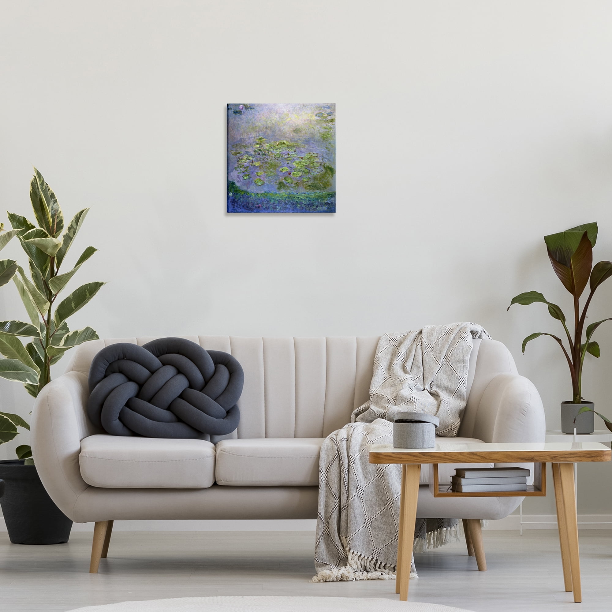 Stupell Industries Classical Monet Nympheas Landscape & Nature Painting Wrapped Canvas Art Print Wall Art, 17 x 17