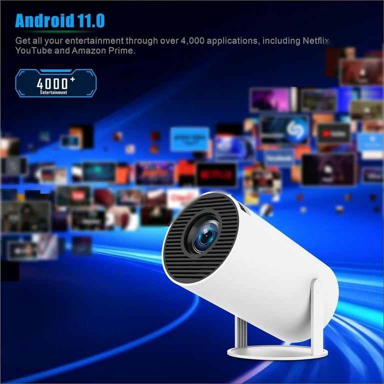 ZKON NEW 2024 Projector HY300 Pro Wifi 6 BT5.0 With Android 11.0 OS, H713 Portable Wireless Home OutdoorAutomatic Keystone Correction 4K ZKON NEW 2024 Projector HY300 Pro Wifi 6 BT5.0 With Android 11.0 OS, H713 Portable Wireless Home OutdoorAutomatic Keystone Correction 4K