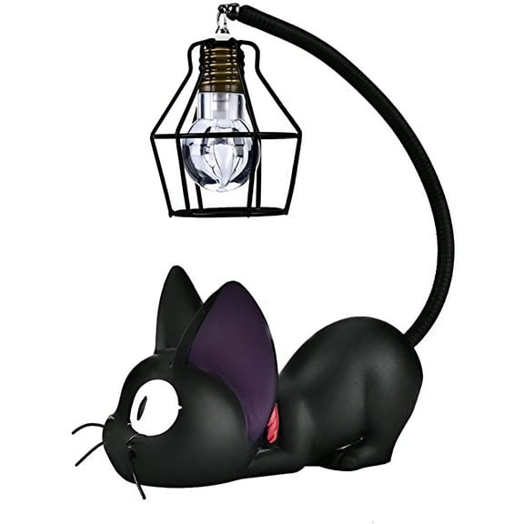 LAMIRO Cat Design Night Light Resin Black Cat Lamp Home Decoration Night Light
