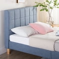thumbnail image 2 of Zinus Lottie 43" Upholstered Platform Bed Frame, Blue Slate, Full, 2 of 12