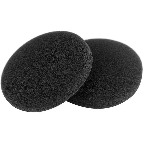 Foam Ear Pads for Sony Sennheiser Philips Headset Headphone Covers 50mm / 2" Replacement Foam Earphone Ear Pad Cushions, Black, 10 Pack / 5 Pairs