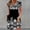 Black, variant on Vetsdori Womens Short Sleeve Mini Dresses Black Party Sundress Floral Print Summer Casual Beach,Tunic Dress for Ladies Mujer