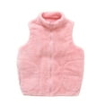 thumbnail image 2 of LFEOOST Toddler Boys Girls Vest Fleece Plush Waistcoat Sleeveless Jacket Warm Top, 1-2Years, Pink, 2 of 4