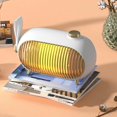 thumbnail image 5 of 900W Ceramic Fan Heater, HPYLIFH Fan Heater with 3-Speed Power Adjustment, 3 Seconds to Heat Electric Heater Multiple Protection for Bedroom, Working, 5 of 5
