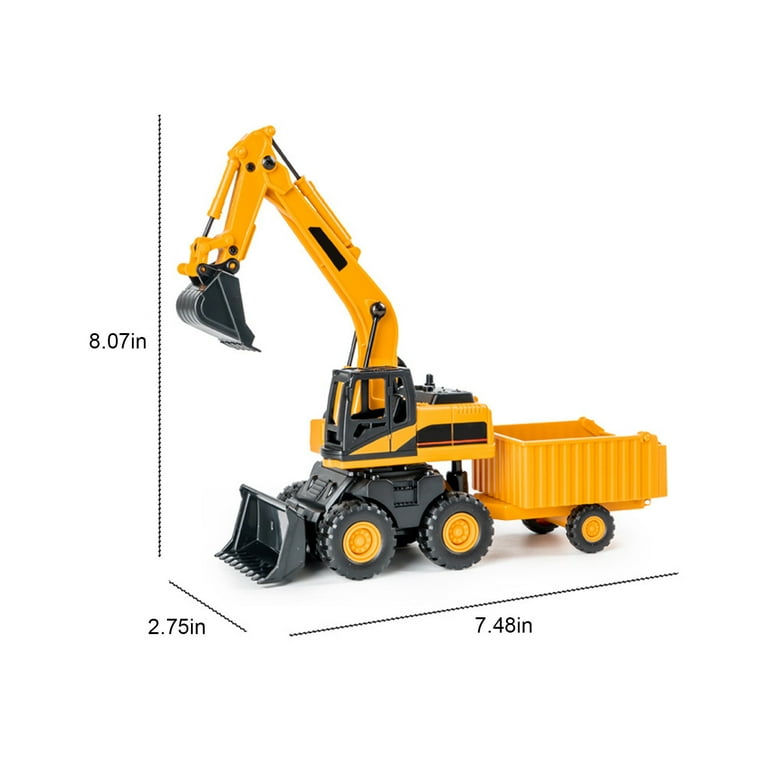 IMossad Toy Bulldozer and Excavator Set for 4 Year Old Boys Realistic Car Model Construction Vehicles Perfect for Kids Who Love Playing with Digger Toys Walmart