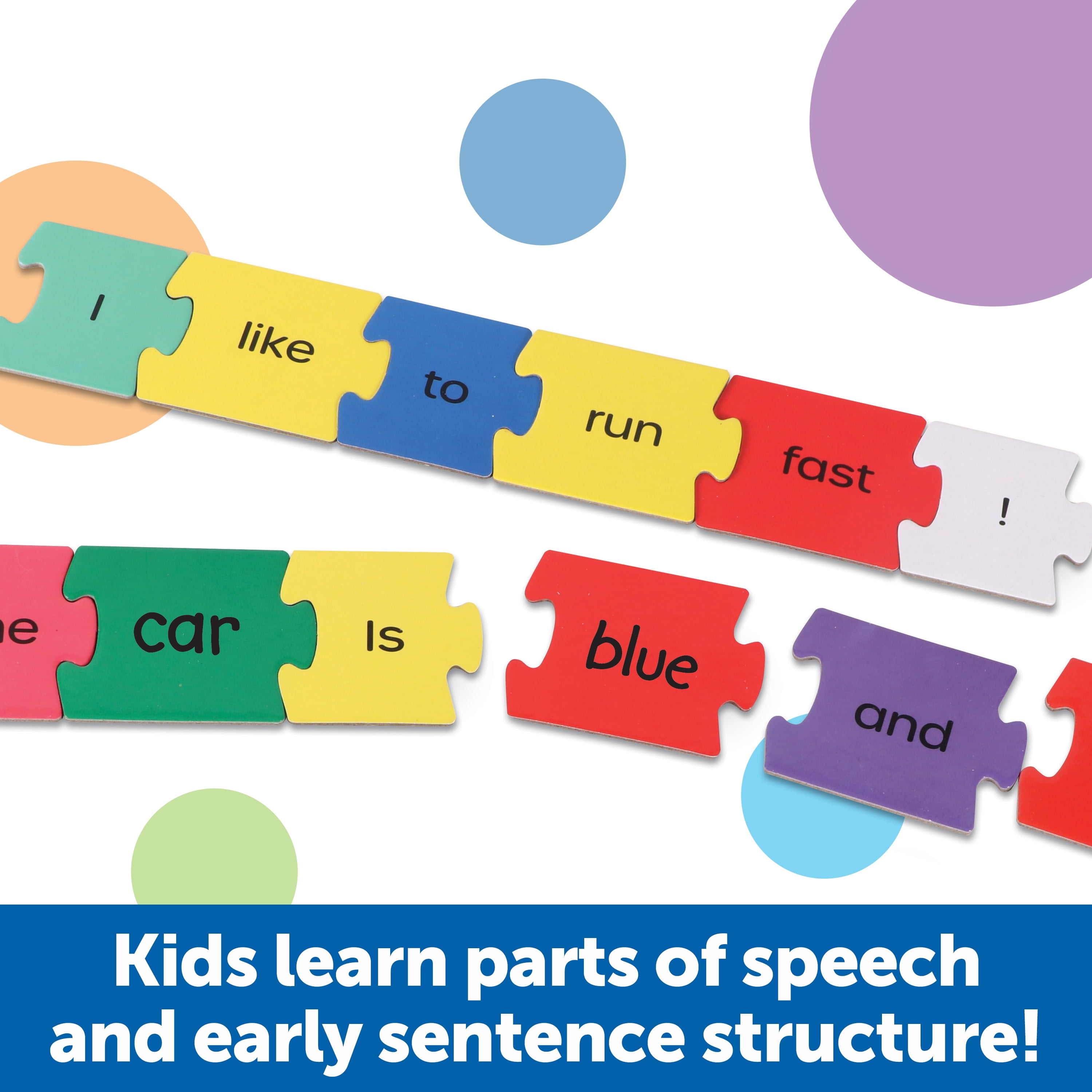Learning Resources Skill Builders! Sentence Puzzles - 106 Pieces, Educational Games for Kids Ages 5+