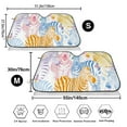 thumbnail image 3 of Daiia Zebra Colourful Windshield Sun Shade for Car SUV Truck (Medium ), Car Sun Shade Windshield, Car Shades for Front Windows, Sunshade for Car Windshield, 3 of 7