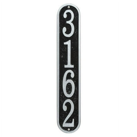 Personalized Whitehall Products Fast & Easy Vertical House Numbers Plaque in Green/Gold