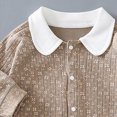 thumbnail image 4 of CAUYDY Infant Boy Bodysuit Preemie Long Sleeved Romper for Girl Newborn Cute Sleepers Fall Winter Baby Pajamas 3-6M 9-12M 18-24M Sizes 12-18 Months,Khaki, 4 of 4