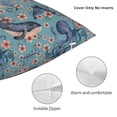 thumbnail image 3 of Pofeuu Underwater Animals and Flowers Print Double-sided plush pillowcase Square Throw Pillow Covers Pillows Cover for Living Room Bedroom Sofa Couch Cushion Cover（No pillow core）-12"x12", 3 of 7