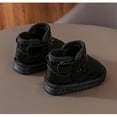 thumbnail image 2 of Eltusu Girls Snow Boots, No Slip Soft Sole Winter Thermal Walking Shoes Black Size 1.5 T, 2 of 4
