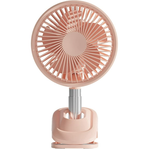 American Basic Gear Mini Fan Auto Oscillating Clip & Desk Fan Quiet Operation Three Speeds USB Rechargeable