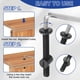 thumbnail image 5 of Conjunto de pernos de muebles Uxcell, 4 Pcs M6 x 60 mm Tornillos de cabeza plana con casquillo hexagonal, 5 of 6