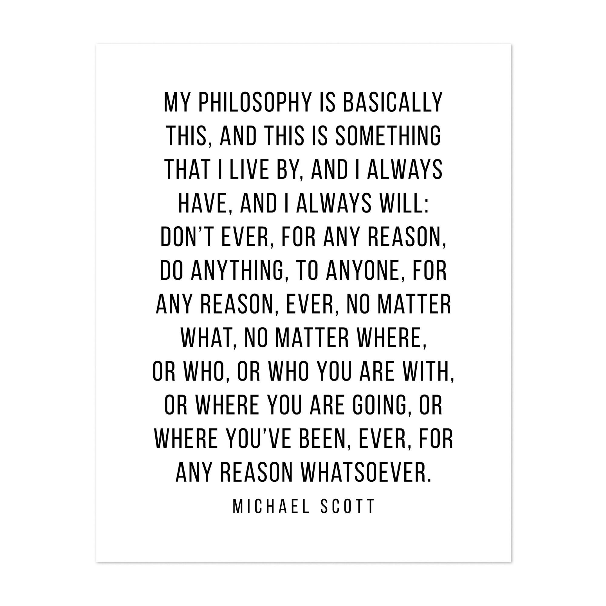 Michael Scott Decor The Office Quotes Michael Scott Quote Poster The Office Michael Scott The