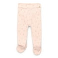 thumbnail image 4 of easy-peasy Baby Girls 5-Piece Organic Cotton Pajama Set – Sleeper, Bodysuit, Footed Pants, Hat & Blanket, Sizes 0M–9M, 4 of 6