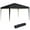 Black, variant on Outsunny 10 x 10ft Folding Pop Up Tent Canopy Outdoor Gazebo, Grey