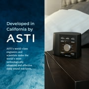 Adaptive Sound Technologies Sound + Sleep, White Noise Machine, Black