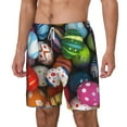 thumbnail image 2 of Gaeub Easter Egg Mens Swim Trunks Stretch Beach Shorts Quick Dry for Men Swim Shorts Swimwear with Pockets- Small, 2 of 9