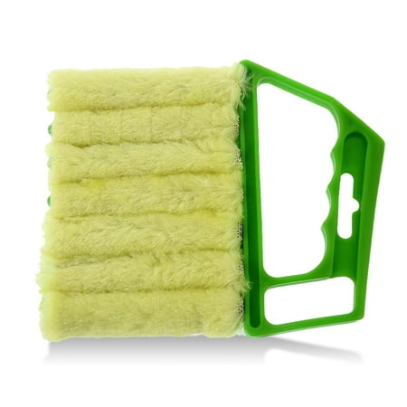 

1Pc Blind Brush Air Conditioner Louvered Curtains Shutters Shadows Window Handheld Cleaning Tools for Heating Cooling Fans Green