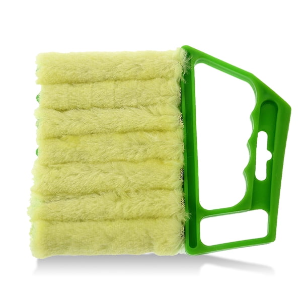Cepillo cepillo Microfibra Lavable Aire Acondicionador Louvered Cortinas Ventana Detachable De Escombros Handheld Limpieza Herramienta Accesorios Verde sidaley HA059637-04
