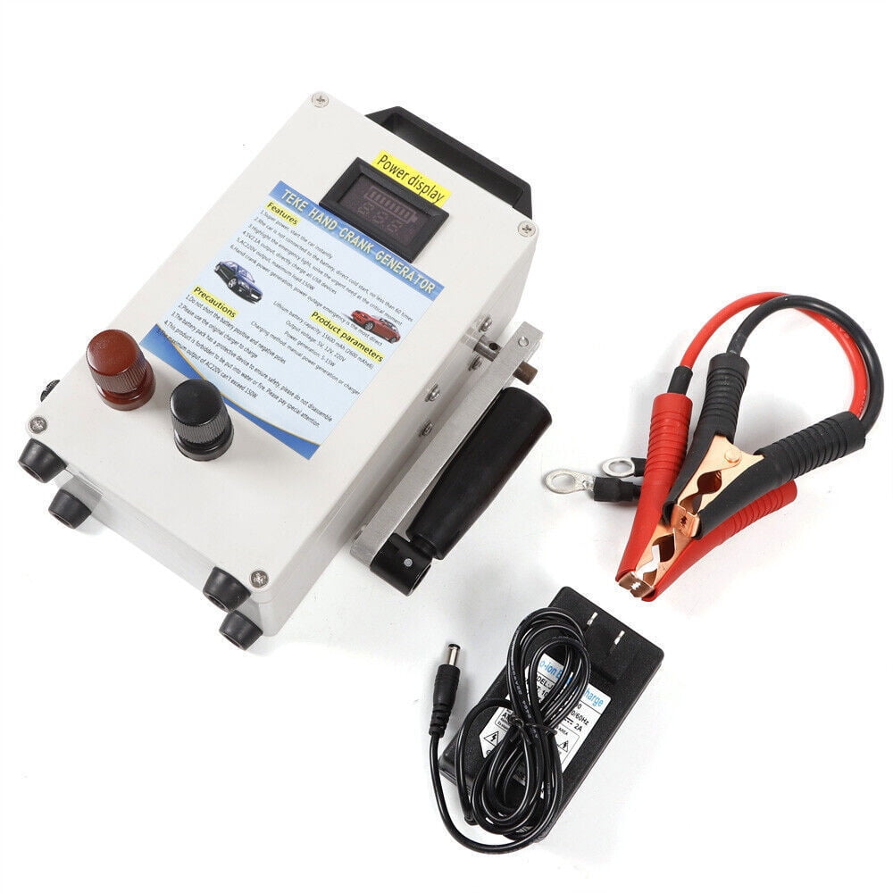 Portable Hand Crank Generator Emergency Power Supply Charger Camping Outdoor