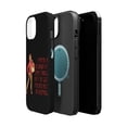 thumbnail image 2 of DistinctInk MagSafe Tough Case for Apple iPhone 13 (6.1" Screen) - Beginner at Some Things Black Belt in Shopping - Raised Bezel Screen Guard, 2 of 6