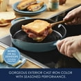 thumbnail image 4 of Rachael Ray NITRO 10 inch Cast Iron Skillet, Agave Blue, 4 of 9