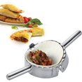 thumbnail image 1 of Molde Para Raviolis, Pierogi, Empanadas, Etc., En Acero Inoxidable, Acero Inoxidable, Plateado, Talla L, 1 of 4
