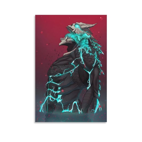 Kaiju No. 8 Warm Blood Anime Art Poster Art Poster Canvas Painting Decor Wall Print Photo Gifts Home Modern Decorative Posters 12x18inch(30x45cm)