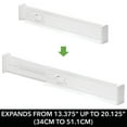 mDesign Plastic Separators, Expandable Adjustable Dresser Drawer