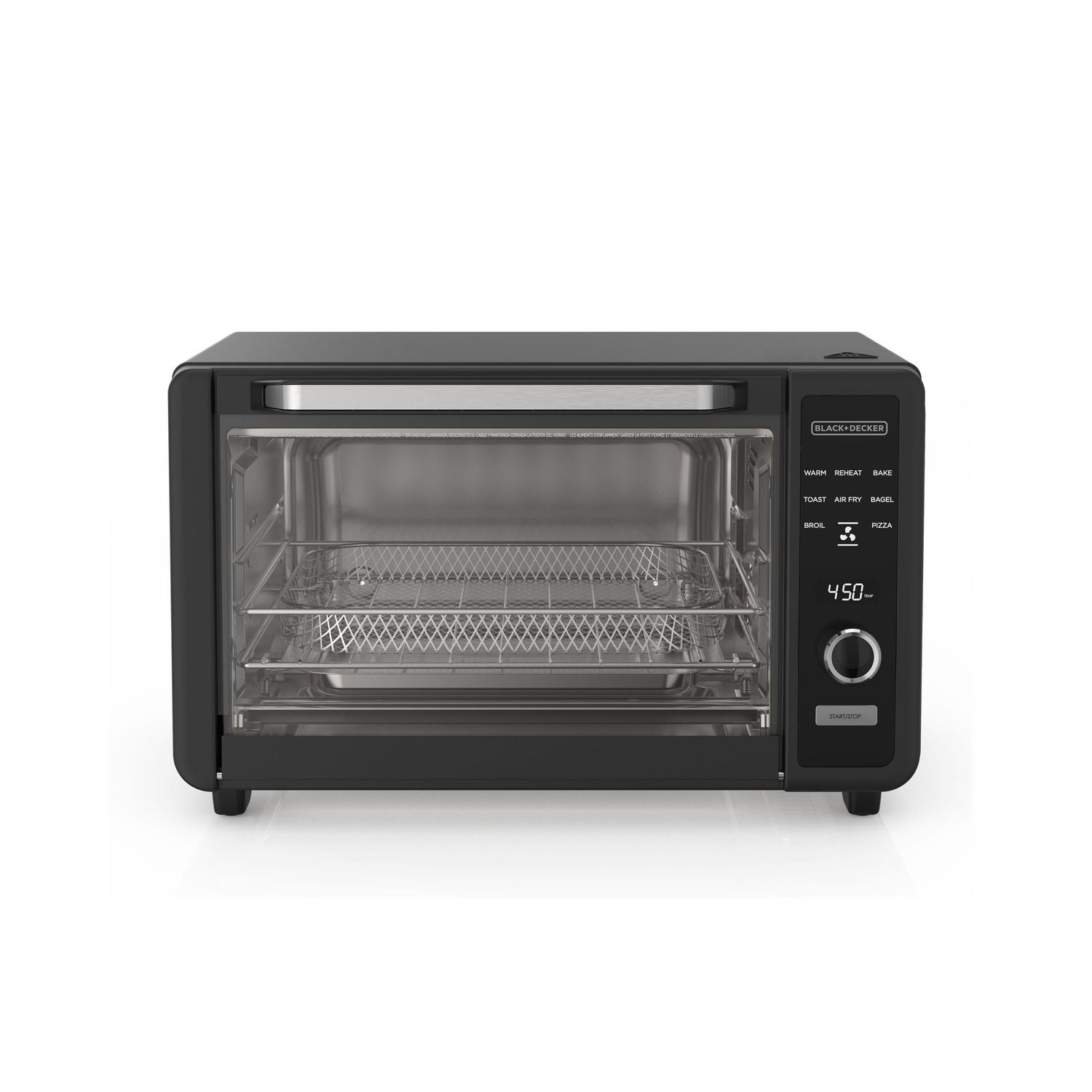 Black+Decker CRISP'n BAKE™ 6-Slice Digital Toaster Oven, TO60D5-2BDC
