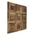 thumbnail image 2 of Ekena Millwork 11 7/8"W x 11 7/8"H x 1/2"P Wedge Wood Mosaic Wall Tile, Old Boat Wood, 2 of 6
