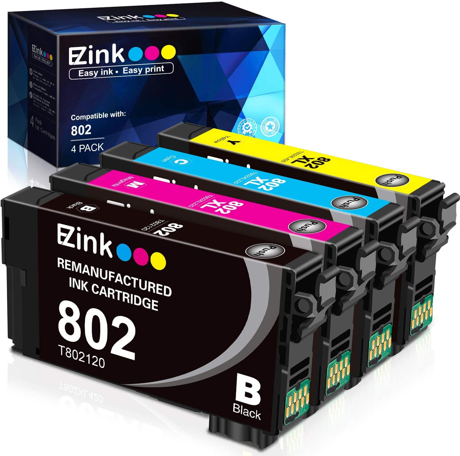 EZ Ink (TM) Remanufactured Ink Cartridge Replacement for Epson 802XL