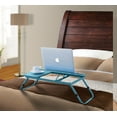 Jazlyn Blue Metal Bedroom & Sofa Adjustable Laptop Table Workstation