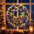 thumbnail image 2 of Wreath Christmas Pearl Diamond Painting Pendant Kits with LED String Lights,DIY Acrylic Christmas Diamond Art Hanging Kit for Adults,Christmas Ornaments for Home Party Wall Decor and Gift, 2 of 6