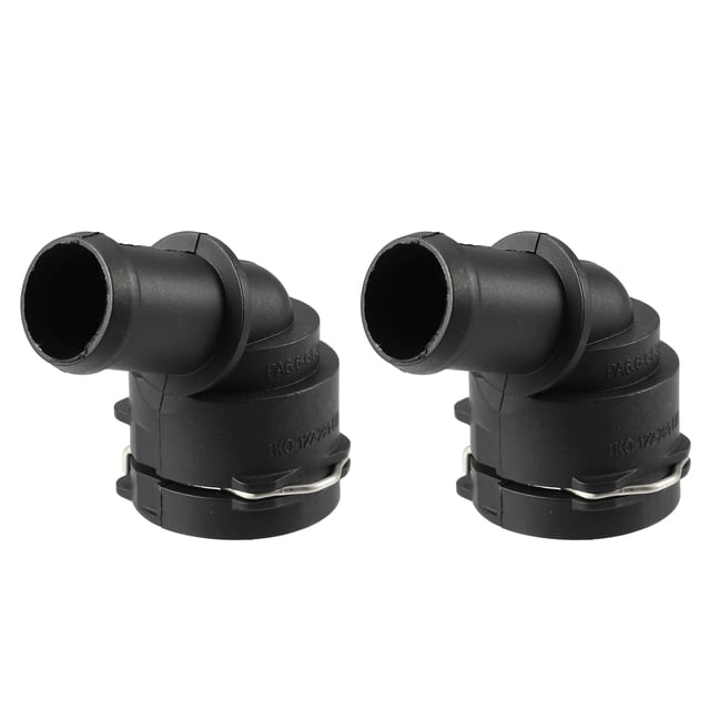 Conector de manguera de refrigerante de motor para Audi S3 2.0LA/T Prestige Sedan, paquete de 2, color negro